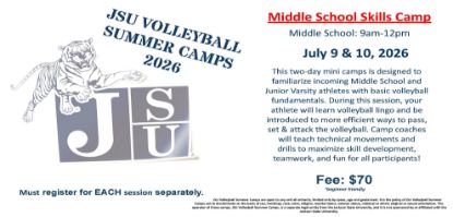 Picture of Middle School Volleyball Skills Camp