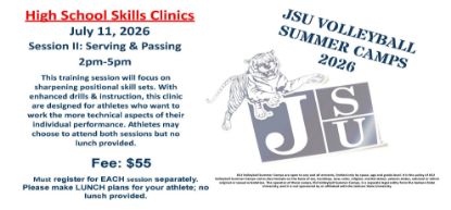 Picture of High School Volleyball Skills Camp Session II: Serving & Passing